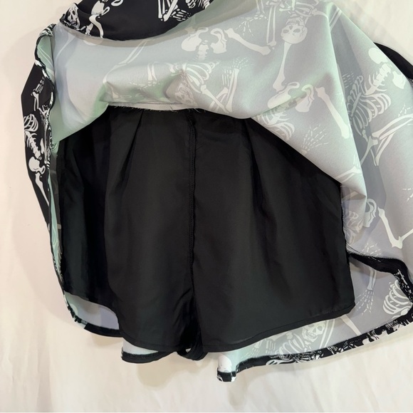 SHEIN High Waist Skeleton Print Punk Skirt - Picture 3 of 9